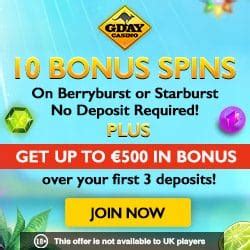 gday casino free spins